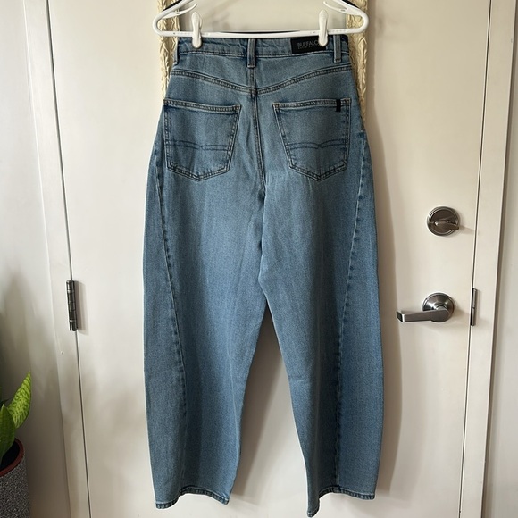 BUFFALO DAVID BITTON | Barbara High Rise Barrel Jeans in Vintage Indigo Blue - Picture 12 of 16